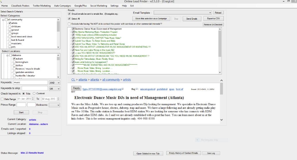 各种搜刮营销集一身的软件